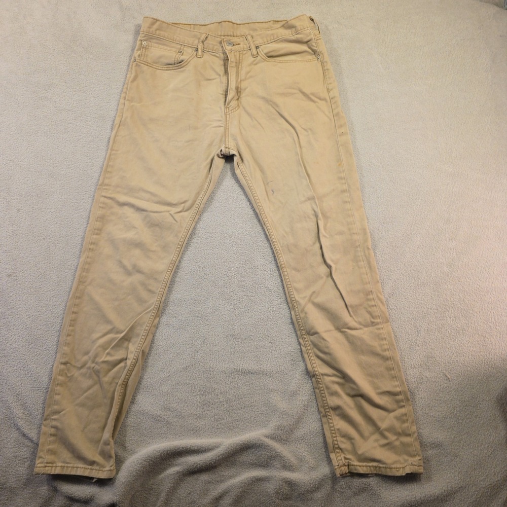 Levi 508 Pants Mens 34x32 (Fits 34x29) Tan Regular Taper Streetwear Workwear